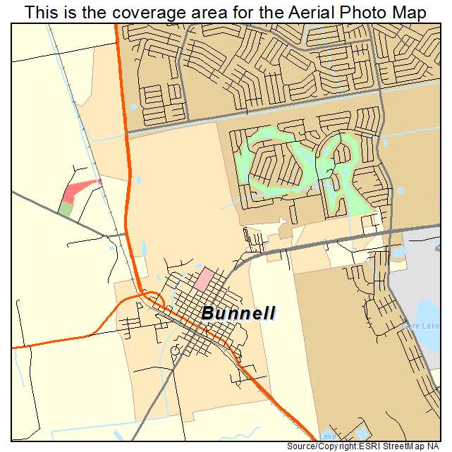 Bunnell, FL location map 
