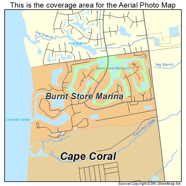 Burnt Store Marina, FL location map 