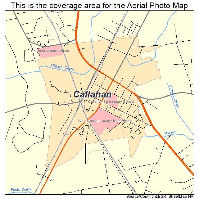 Callahan, FL location map 