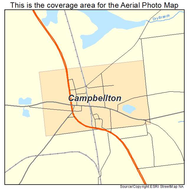 Campbellton, FL location map 