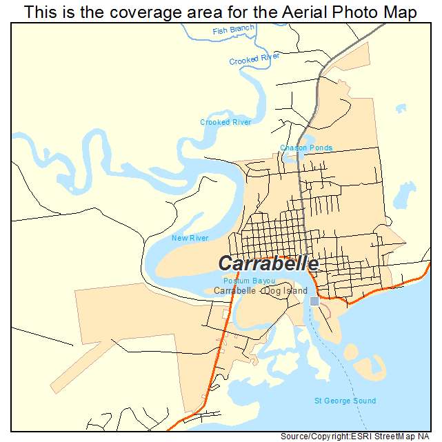 Carrabelle, FL location map 