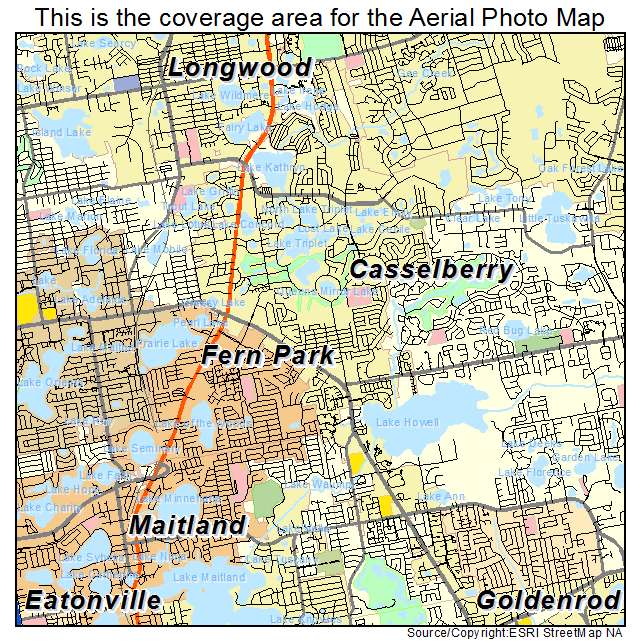 Casselberry, FL location map 