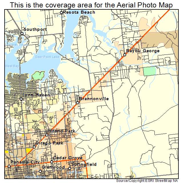 Cedar Grove, FL location map 