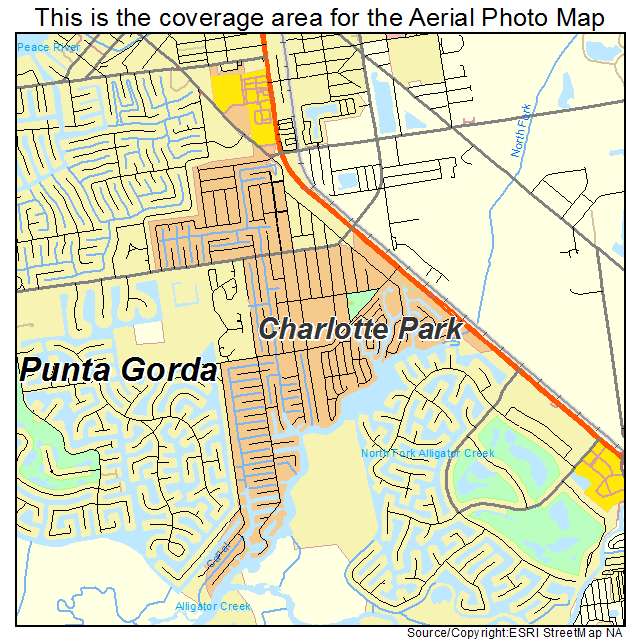 Charlotte Park, FL location map 