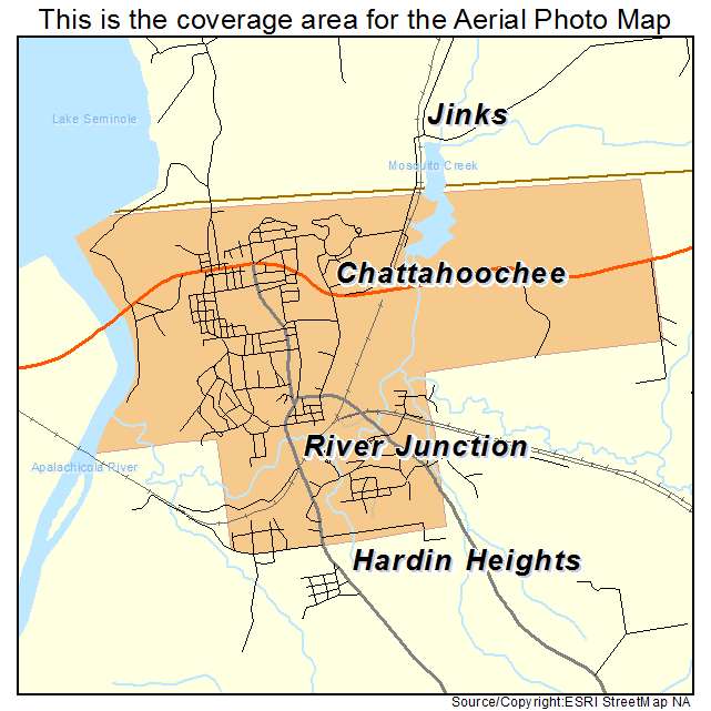 Chattahoochee, FL location map 