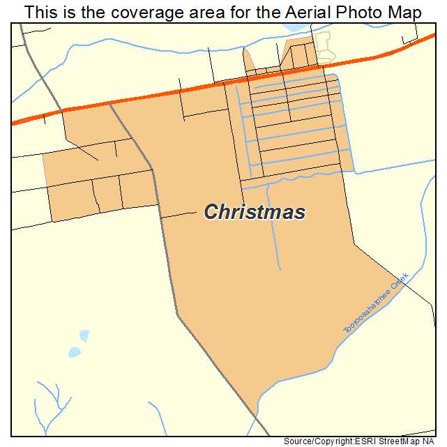Christmas, FL location map 