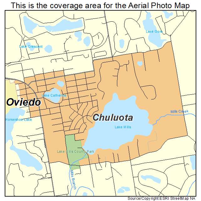 Chuluota, FL location map 