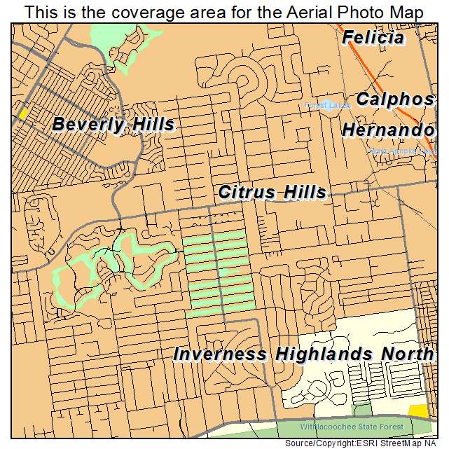 Citrus Hills, FL location map 