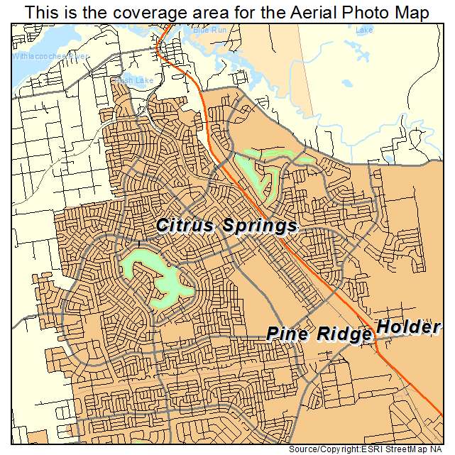 Citrus Springs, FL location map 