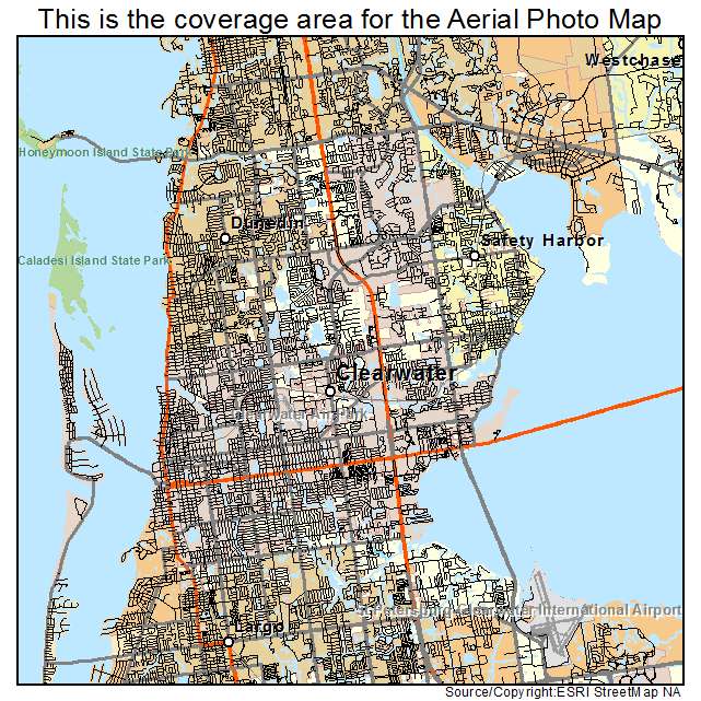 Clearwater, FL location map 