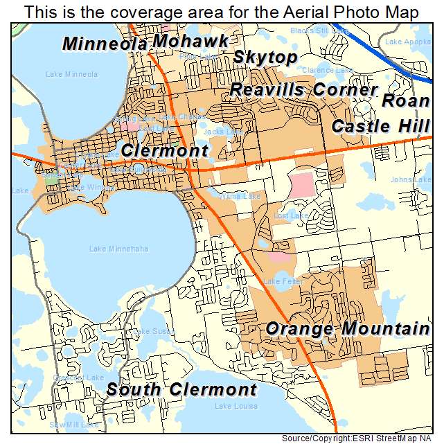Clermont, FL location map 