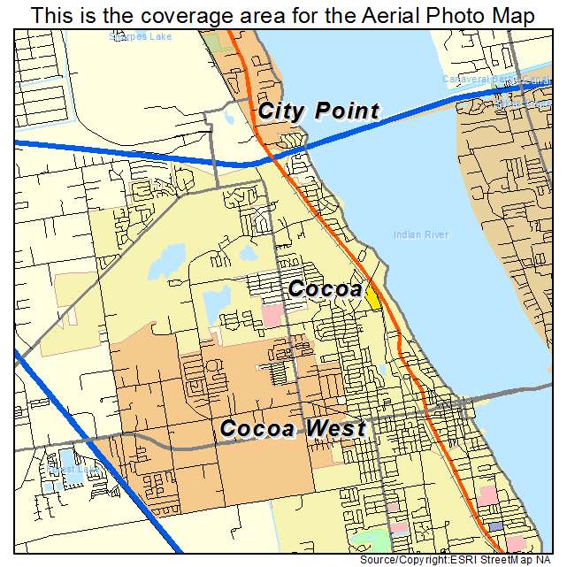Cocoa, FL location map 