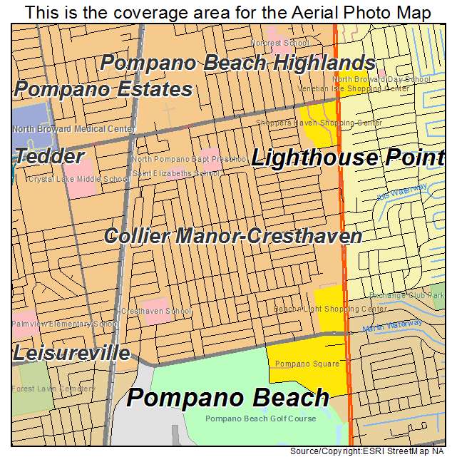 Collier Manor Cresthaven, FL location map 