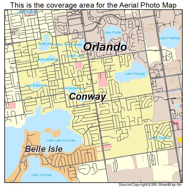 Conway, FL location map 