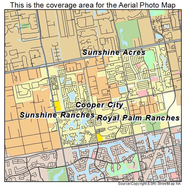 Cooper City, FL location map 