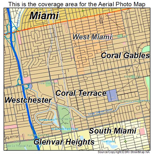 Coral Terrace, FL location map 