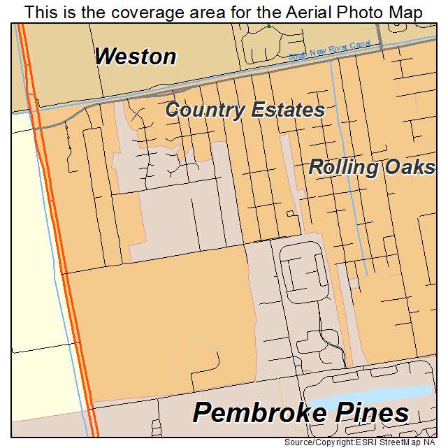 Country Estates, FL location map 