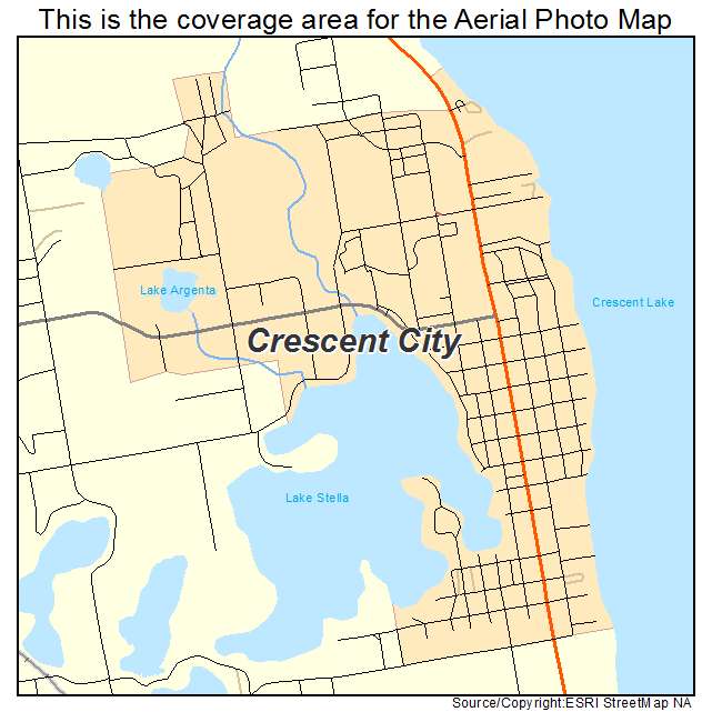 Crescent City Florida Map