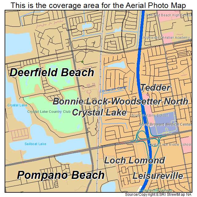 Crystal Lake, FL location map 