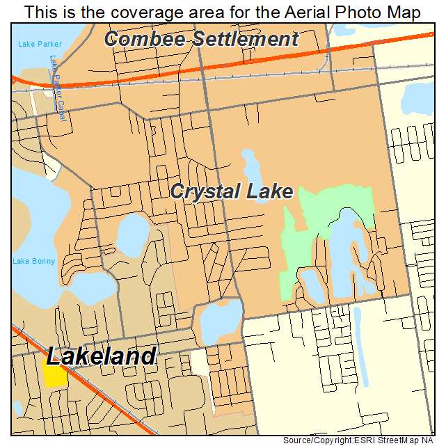 Crystal Lake, FL location map 