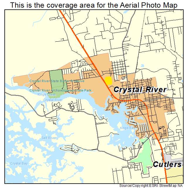 Crystal River, FL location map 