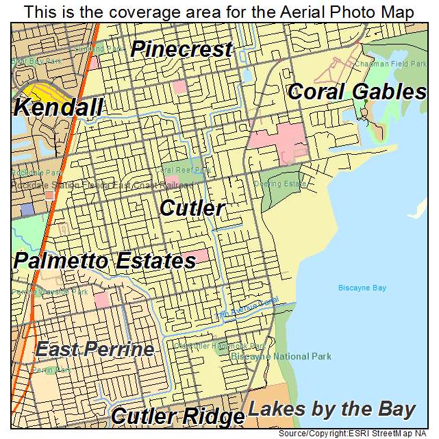 Cutler, FL location map 