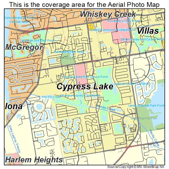 Cypress Lake, FL location map 