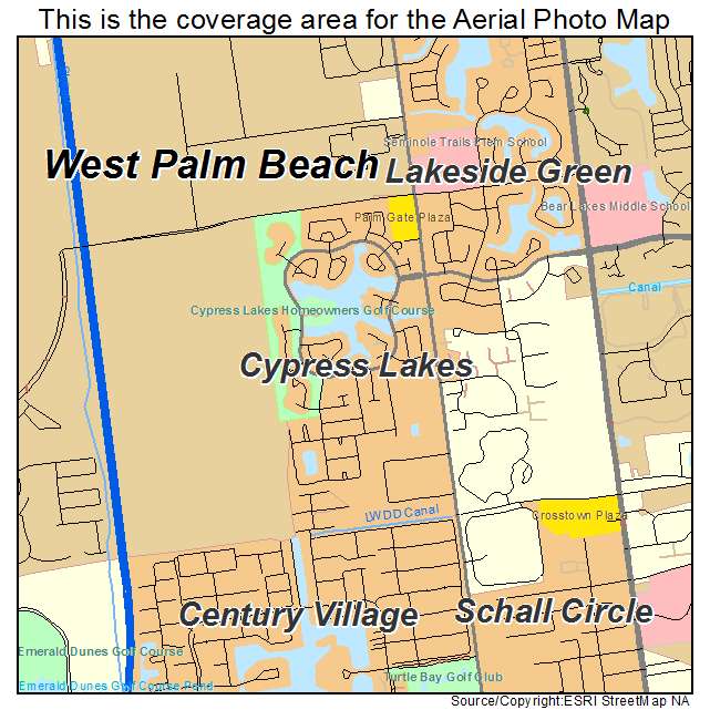 Cypress Lakes, FL location map 