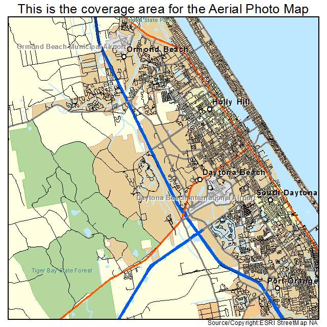 Daytona Beach, FL location map 