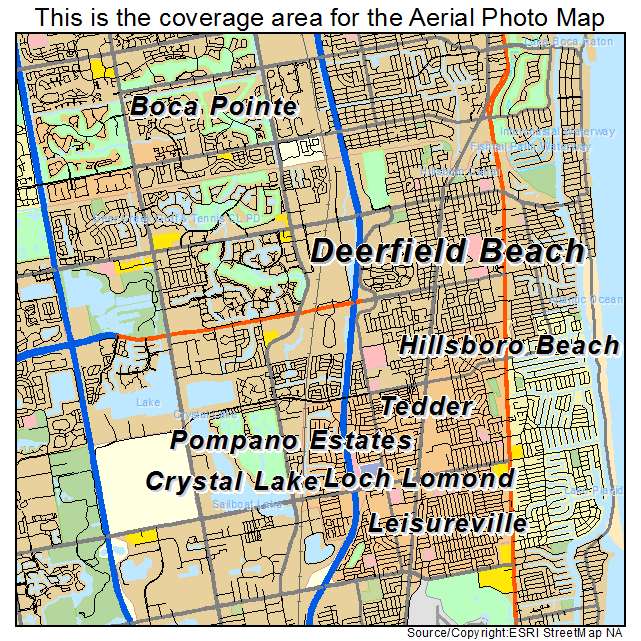 Deerfield Beach, FL location map 