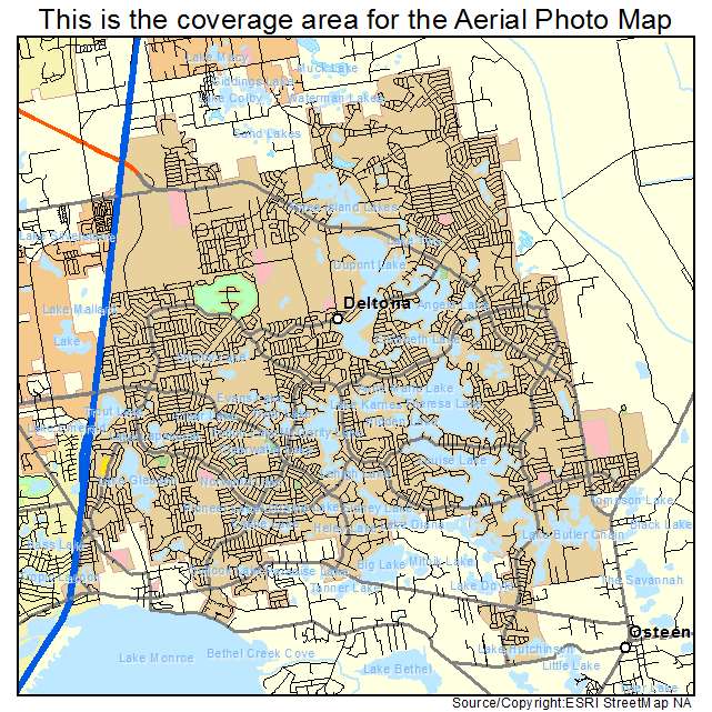 Deltona, FL location map 