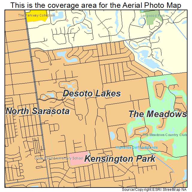 Desoto Lakes, FL location map 