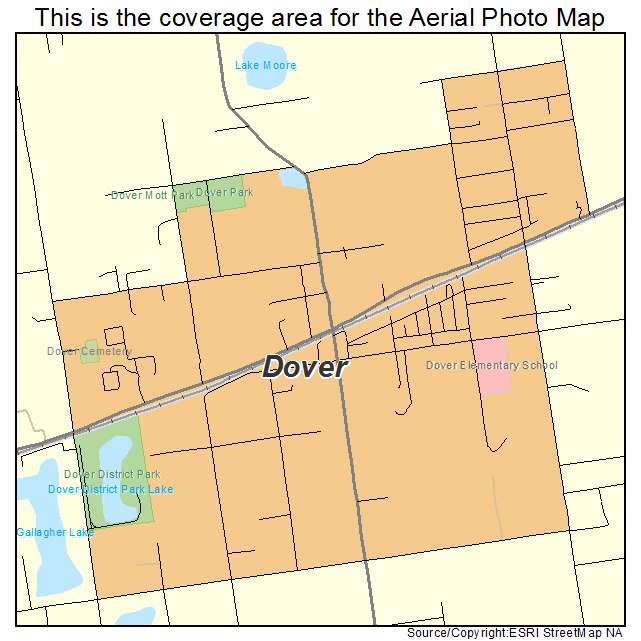 Dover, FL location map 