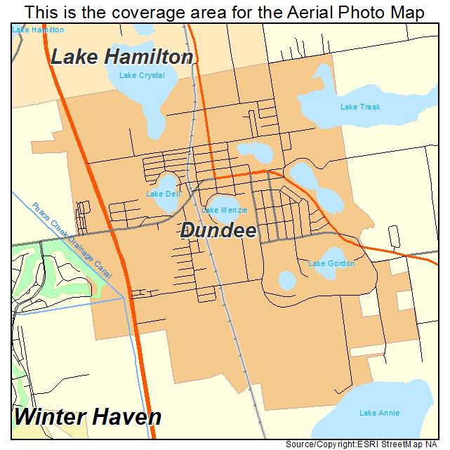 Dundee, FL location map 