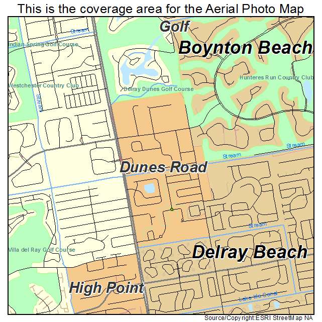 Dunes Road, FL location map 