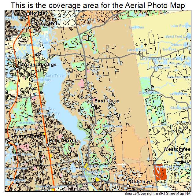 East Lake, FL location map 