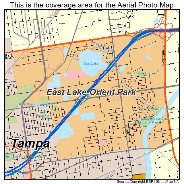 East Lake Orient Park, FL location map 