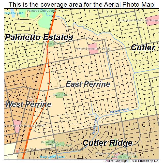 East Perrine, FL location map 