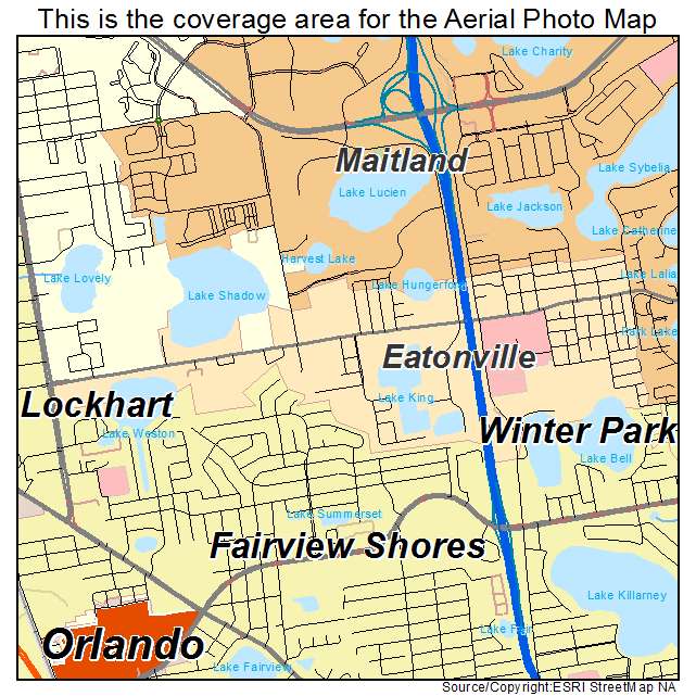 Eatonville, FL location map 