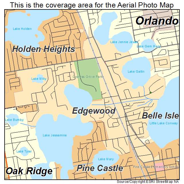Edgewood, FL location map 