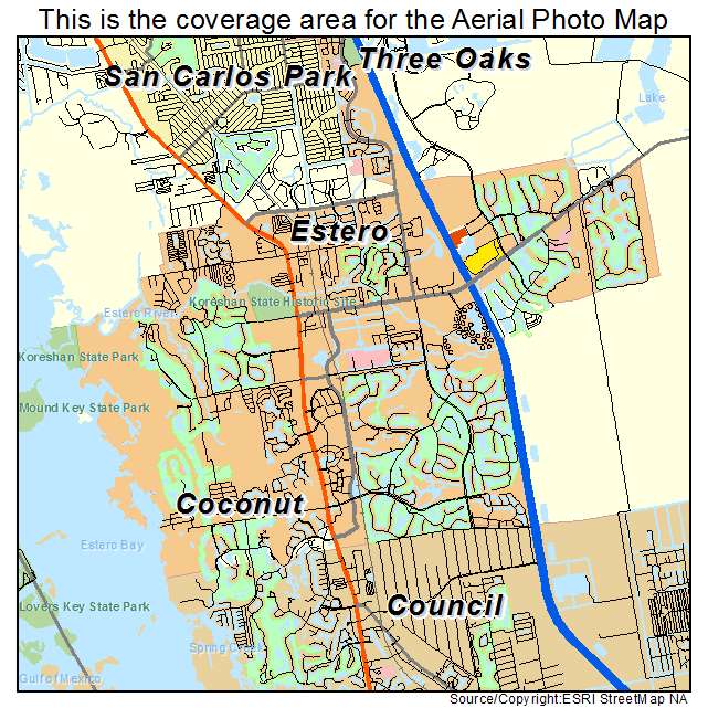 Estero, FL location map 