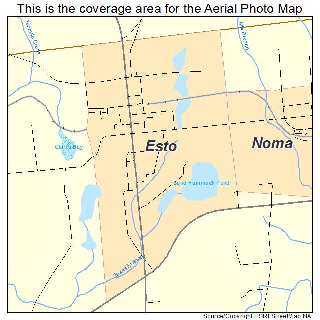 Esto, FL location map 
