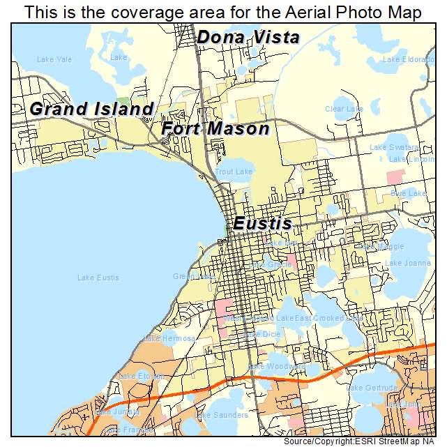 Eustis, FL location map 