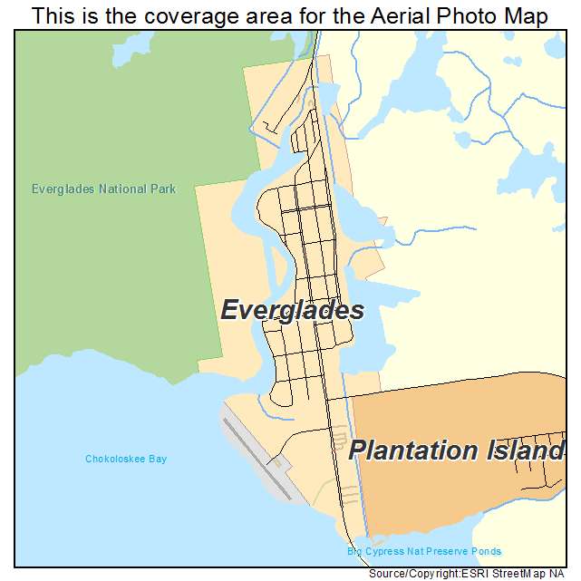 Everglades, FL location map 