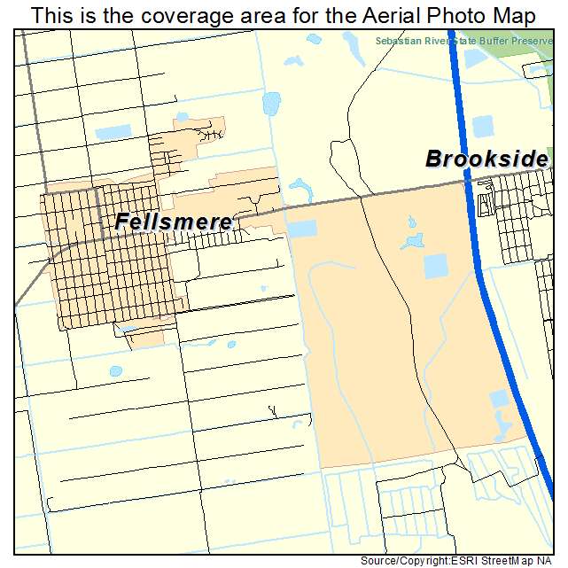 Fellsmere, FL location map 