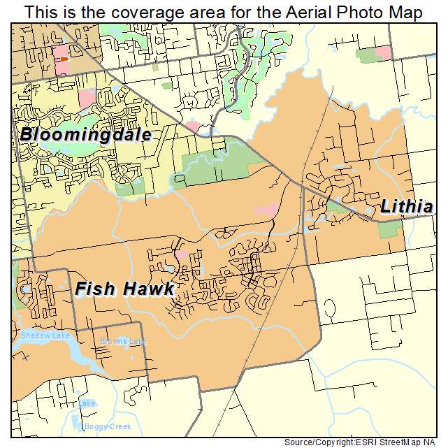 Fish Hawk, FL location map 