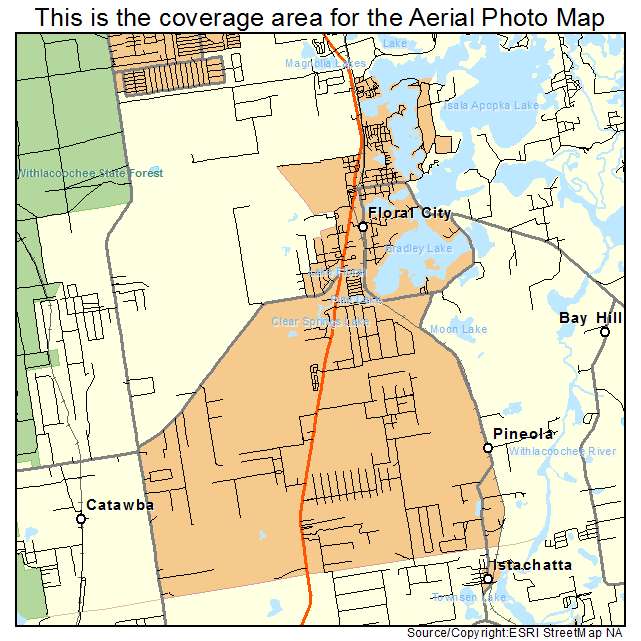 Floral City, FL location map 