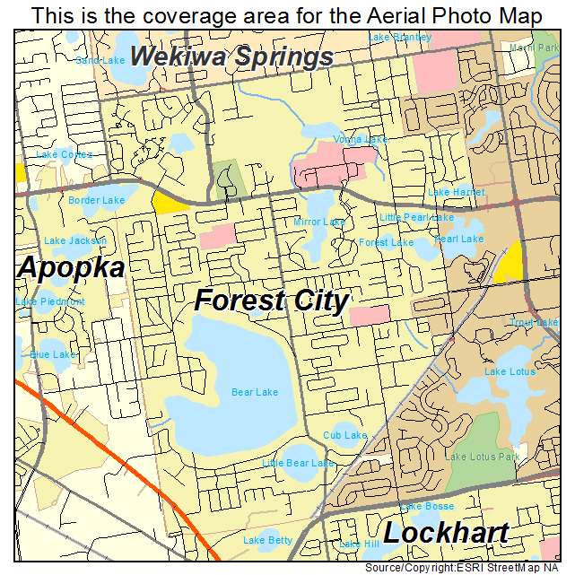 Forest City, FL location map 
