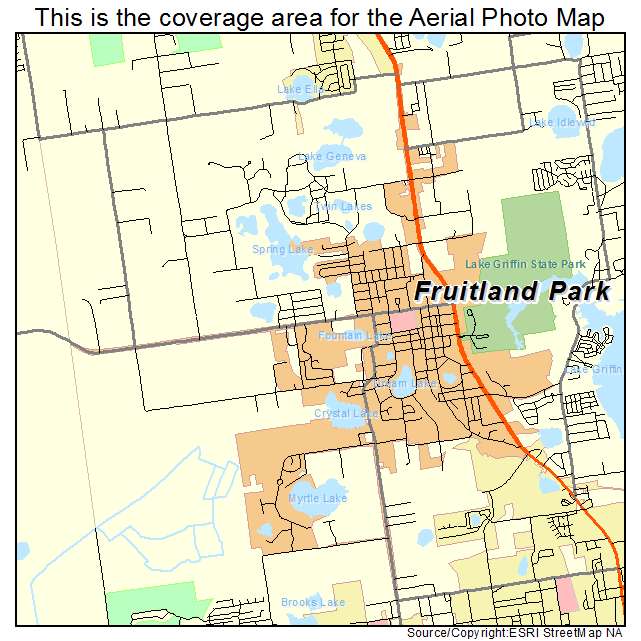 Fruitland Park, FL location map 