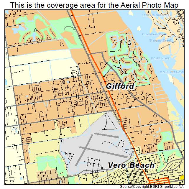 Gifford, FL location map 